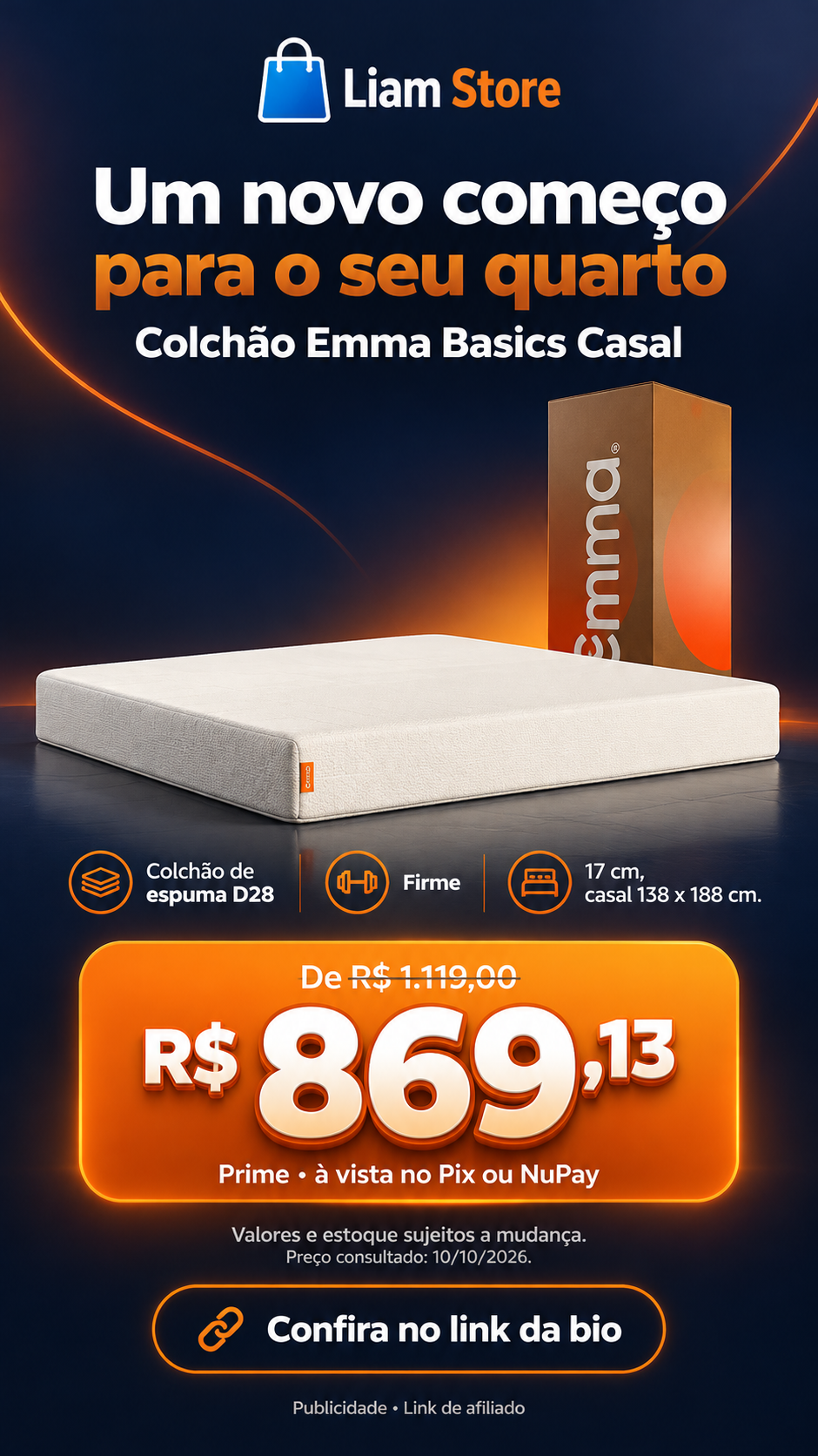 Colchão Emma Basics Casal