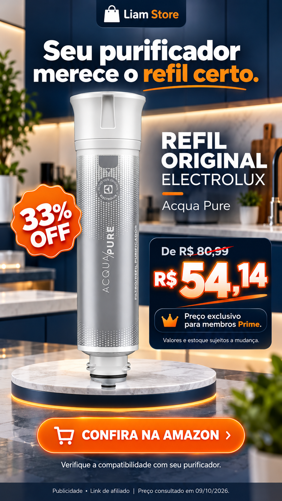 Refil original Electrolux Acqua Pure