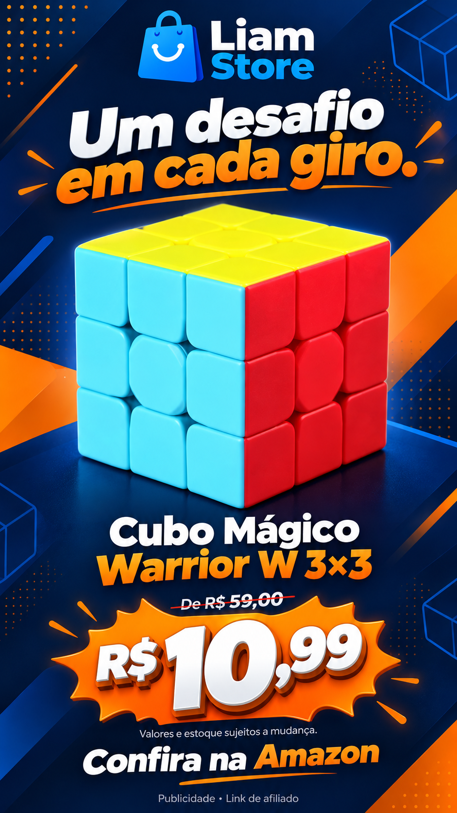 Cubo Mágico Warrior W 3x3